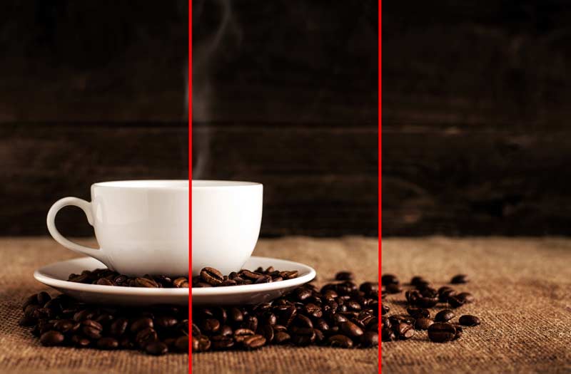 三分構圖法 攝影 咖啡